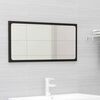vidaXL Bathroom Furniture Set High Gloss Black Engineered Wood
