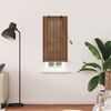 vidaXL Roller Blind with Curtains Manual Brown 60 x 220 cm Bamboo