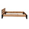 vidaXL Bed Frame without Mattress Solid Acacia Wood Steel 152x203 cm