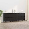 vidaXL Sideboards 3 pcs Black Oak 60 x 35 x 70 cm Engineered Wood
