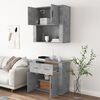 vidaXL Highboard Concrete Grey Engineered Wood