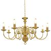 vidaXL Chandelier Golden 8 x E14 Bulbs