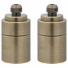 vidaXL Lamp Holders 2 pcs Bronze E27