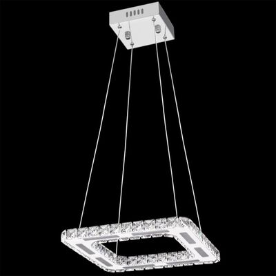 Square LED Crystal Pendant Lamp 15.4 W