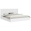 vidaXL Bed Frame with Storage and Headboard White 180 x 200 cm