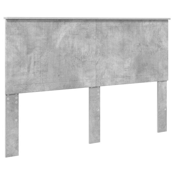 vidaXL Headboard with Headboard Concrete Grey 150 cm Engineered wood