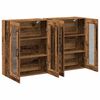 vidaXL Wall Cabinets 2 pcs Old Wood 69.5 x 34 x 90 cm Engineered Wood