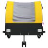vidaXL Bike Trailer Black and Yellow 45 kg Iron