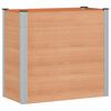 vidaXL Garden Raised Bed Brown 100 x 50 x 91 cm WPC and Aluminium