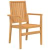 vidaXL Stackable Garden Chairs 4 pcs 56.5x57.5x91 cm Solid Wood Teak