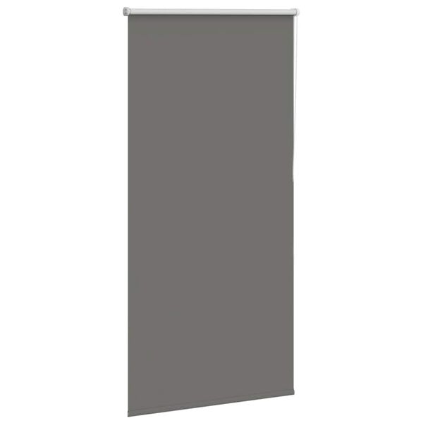 vidaXL Roller Blind Blackout Grey 65x130 cm Fabric Width 60.7 cm Polyester