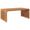 vidaXL Garden Side Table Brown 90 x 50 x 36 cm Solid Teak Wood