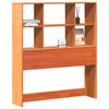vidaXL Headboard with Storage Wax Brown 100 cm Solid Wood Pine