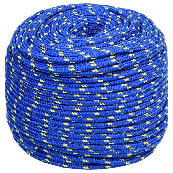 vidaXL Boat Rope Blue 10 mm 500 m Polypropylene
