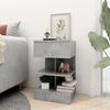 vidaXL Bedside Cabinets 2 pcs Concrete Grey 40x35x65 cm