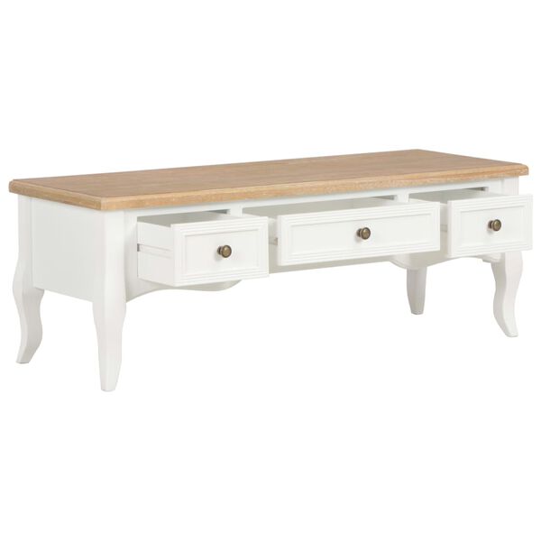 vidaXL TV Cabinet White 100x35x35 cm Wood