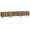 vidaXL TV Cabinet Smoked Oak 147 x 34.5 x 30 cm Engineered Wood