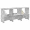 vidaXL Magazine Rack Concrete Grey 102 x 30 x 45 cm