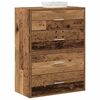 vidaXL Cabinets with 2 Drawers 2 pcs Old Wood 60x31x40 cm Engineered Wood