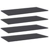 vidaXL Bookshelf Boards 4 pcs Grey 80x30x1.5 cm Engineered Wood