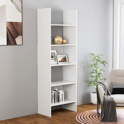 vidaXL Book Cabinet White 60x35x180 cm Chipboard