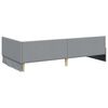 vidaXL Corner Bed Frame Light Grey 80 cm x 200 cm Velvet