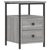 vidaXL Bedside Cabinet Grey Sonoma 34x35.5x50 cm Engineered Wood