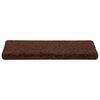 vidaXL Stair Mats 20 pcs 65x21x4 cm Brown Rectangular Edge