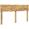vidaXL Live Edge Headboard ROSTOCK White 160 cm Solid Acacia Wood