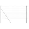 vidaXL Ground Fix Welded Wire Fence 25 x 1.2 m Galvanised Steel Silver