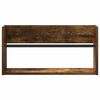 vidaXL Magazine Rack Smoked Oak 60 x 12 x 30 cm Engineered Wood