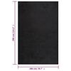 vidaXL Shaggy Rug High Pile Black 200x290 cm