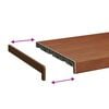 vidaXL Window Sill Brown Wood 100 x 35 x 4.5 cm PVC