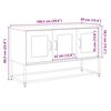 vidaXL TV Cabinet White 100.5x39x60.5 cm Cold-rolled Steel