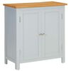 vidaXL Cupboard 70x35x75 cm Solid Oak Wood