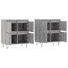 vidaXL Sideboards 2 pcs Grey Sonoma Engineered Wood