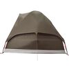 vidaXL Camping Tent Dome 4-Person Brown Waterproof