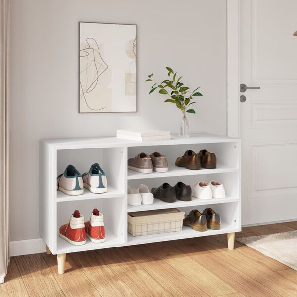 vidaXL Shoe Cabinet White 102x36x60 cm Engineered Wood