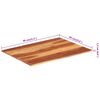 vidaXL Table Top Solid Wood Acacia 15-16 mm 60x80 cm
