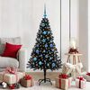 vidaXL Christmas Tree with 150 LEDs with Stand Black 150 cm PVC