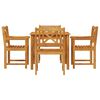vidaXL Garden Dining Set 5 pcs Brown Solid Acacia wood