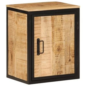 vidaXL Bathroom Cabinet 40x30x50 cm Solid Wood Mango and Iron
