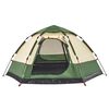 vidaXL Camping Tent Cabin 4-Person Green Quick Release