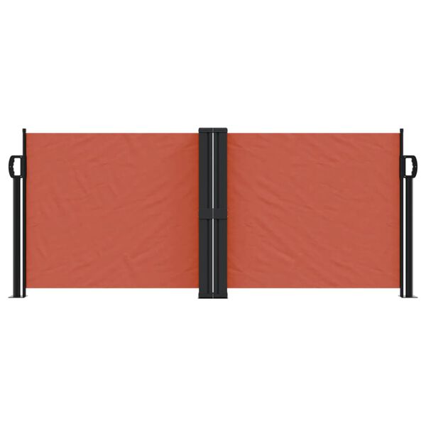 vidaXL Retractable Side Awning Terracotta 100x600 cm