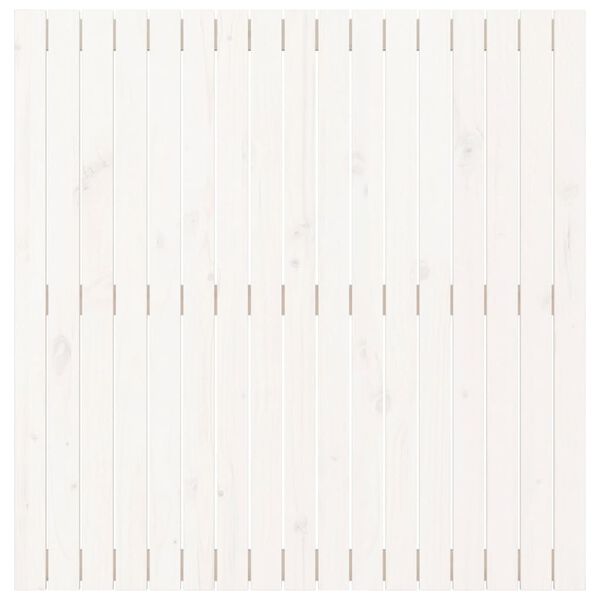 vidaXL Wall Headboard White 108x3x110 cm Solid Wood Pine