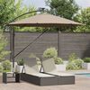 vidaXL Cantilever Banana Parasol Taupe 294 x 294 x 248 cm