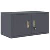 vidaXL Storage Cabinet Anthracite 80 x 40 x 40 cm Cold-Rolled Steel
