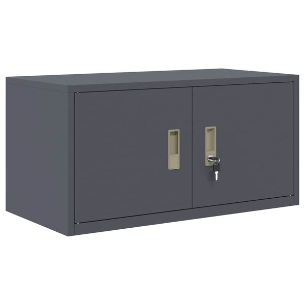 vidaXL Storage Cabinet Anthracite 80 x 40 x 40 cm Cold-Rolled Steel