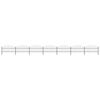 vidaXL Garden Fence with Spear Top Steel 1172x100 cm Black