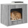 vidaXL Cat House Grey Sonoma 51 x 30 x 42 cm Engineered Wood